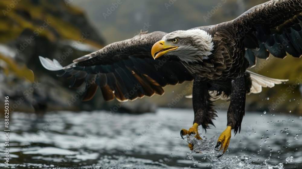 Poster white tailed eagle