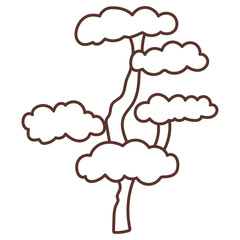 tree cartoon doodle