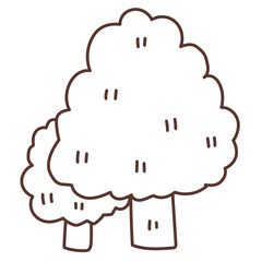 tree cartoon doodle