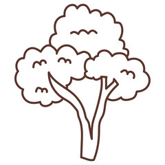 tree cartoon doodle