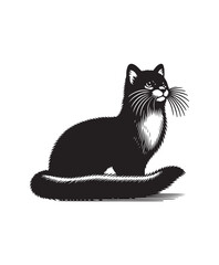 vector cat vector art,graphics cats icons set,vintage illustration cat clipart,vector cats flat style artwork design.