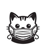 vector cat vector art,graphics cats icons set,vintage illustration cat clipart,vector cats flat style artwork design.