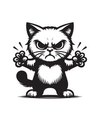 vector cat vector art,graphics cats icons set,vintage illustration cat clipart,vector cats flat style artwork design.