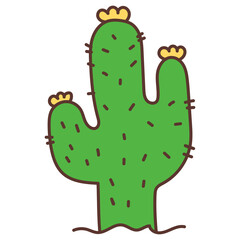 cactus cartoon doodle
