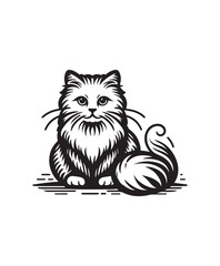 vector cat vector art,graphics cats icons set,vintage illustration cat clipart,vector cats flat style artwork design.