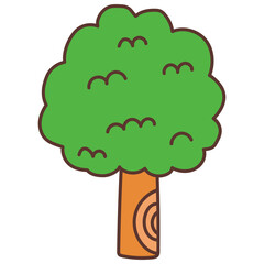 tree cartoon doodle