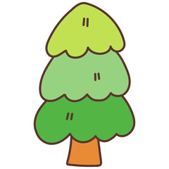 tree cartoon doodle