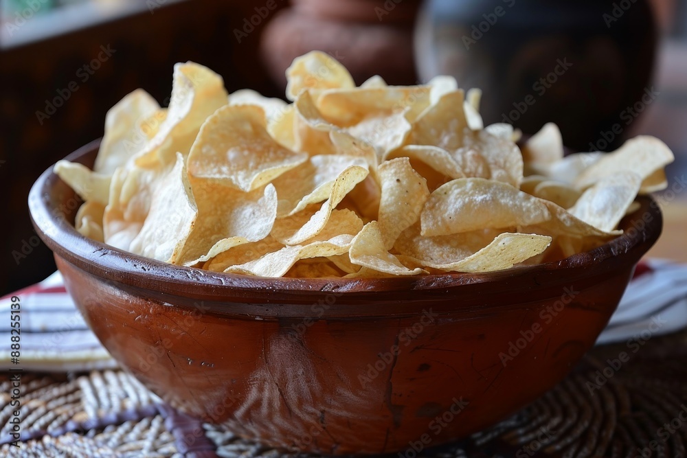 Canvas Prints delicious cassava chips tempt you