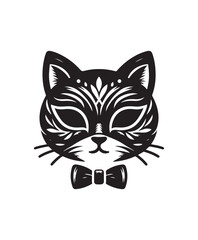 Obraz premium vector cat vector art,graphics cats icons set,vintage illustration cat clipart,vector cats flat style artwork design.