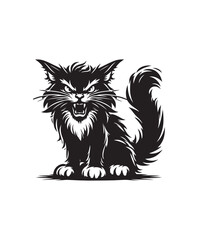 vector cat vector art,graphics cats icons set,vintage illustration cat clipart,vector cats flat style artwork design.