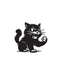 vector cat vector art,graphics cats icons set,vintage illustration cat clipart,vector cats flat style artwork design.