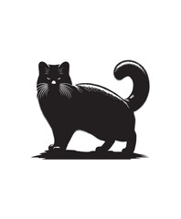 vector cat vector art,graphics cats icons set,vintage illustration cat clipart,vector cats flat style artwork design.