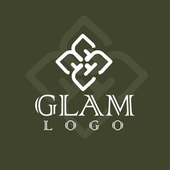 Glam Logo, Skin Logo, Beauty Logo.