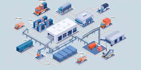 Streamlined Supply Chain Dynamics: Visualizing the Interconnected Flow from Suppliers to Consumers with Emphasis on Efficiency and Coordination