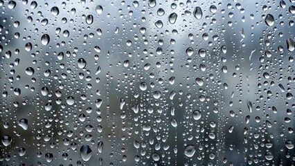 Raindrops on Glass, Close-up View, Water Droplets, Texture, Abstract , raindrops, water