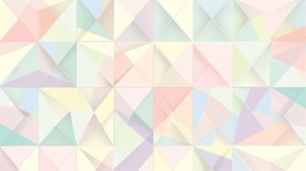 Obraz premium Abstract Pastel Triangle Wall Art Design