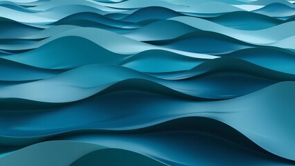 Fototapeta premium Blue Gradient Waves
