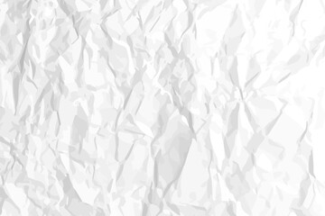 White clean crumpled paper