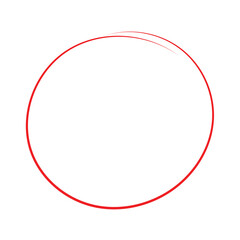 red circle highlight stroke frame