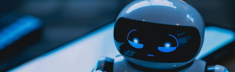 AI Chatbot on a Black Smartphone Screen: Symbolizing Automated Support Centers and AI-Driven Communication