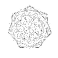spiritual symbol round ornament