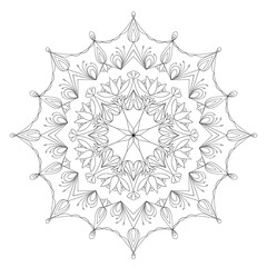 spiritual symbol round ornament