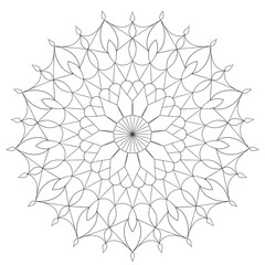 spiritual symbol round ornament