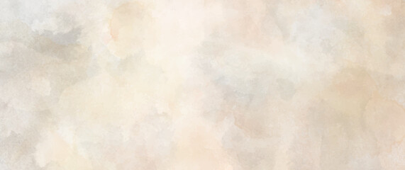 Autumn vector watercolor art background with old paper texture. Marble. Stone. Beige watercolor illustration for cards, flyers, poster, banner. Stucco. Wall. Brushstrokes and splashes. 