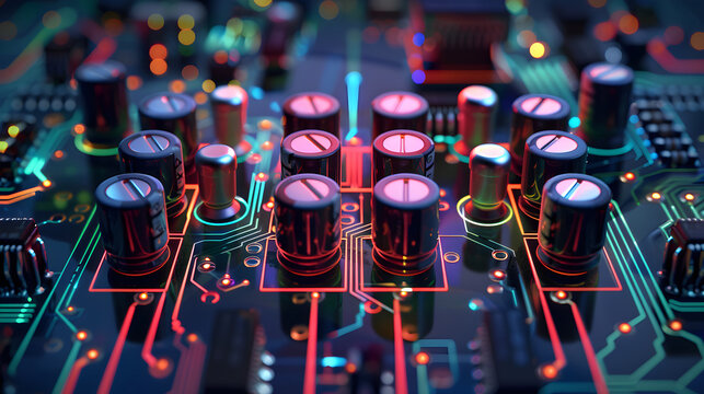 Detailed LM324 Operational Amplifier Circuit Schematic with Labelled Components