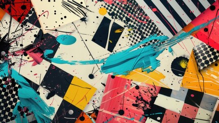 Detailed view of an art piece featuring scissors