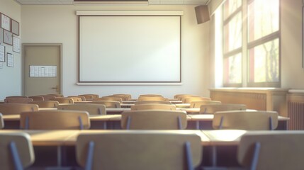 blank white poster on a university bulletin board, ready for academic announcements, event promotions, or student messages, integrating educational purpose with simplicity