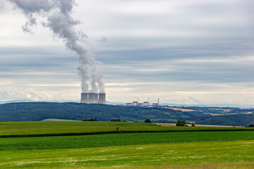 Nuclear power plant Temelin in Czech Republic. Europe.