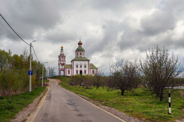 Ancient picturesque city of Suzdal in Russia. The Golden Ring of Russia.