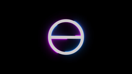 Obraz premium No Permission Signal icon background illustration.