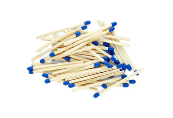 Pile of matches isolated with shadow