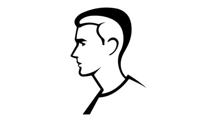 silhouette of a person, very simple outline shape of a person in vector