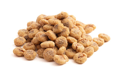Sweet Cinnamon Roll Flavored Breakfast Cereal Isolated on White Background