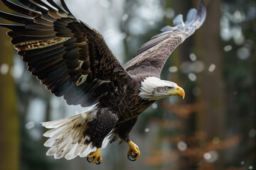 Fototapeta premium Eagle portrait, outdoor