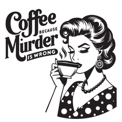 Retro Woman Vector Illustration, Housewife