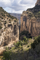Scenic View Of Hoz Mala Gorge In Teruel, Spain