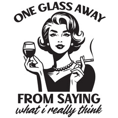 Retro Woman Vector Illustration, Housewife