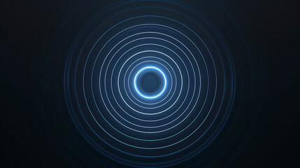 High-tech background with glowing blue circles