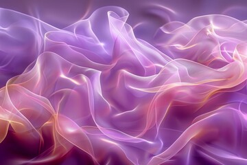 Obraz premium Flowing pink and purple fabric, symbolizing elegance and movement in a vibrant, artistic visual