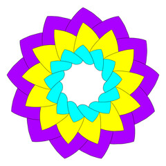 spiritual symbol round ornament