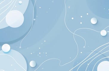 Light blue background with white circles and dark sky-blue accents, light blue background, minimalist style