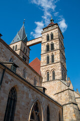 Fototapeta premium Church of St. Dionysius (Stadtkirche St. Dionys) Esslingen am Neckar Baden-Wuerttemberg (Baden-Württemberg) Germany