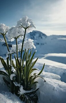 Snow world flower