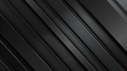 Abstract Diagonal Black Stripes - 3D Render, Black, Diagonal , Stripes , Abstract