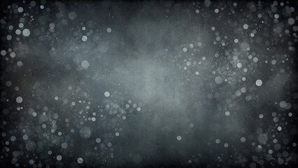 Obraz premium Dark gray grunge texture watercolor with bokeh dots background