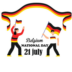 Belgium National Independence Day On 21 July. Belgium National Day.